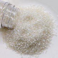 Lebery Sanding Sugar White Edible Sugar Sprinkles Sanding Sugar For Cake Decorating, Edible Crystal Candy White Pearl Sugar For Wedding Party Baking Cupcake Cookie Ice Cream Decoration Supplies - 3 Oz
