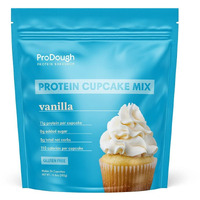 Prodough High Protein- Gluten Free Cupcake Mix, Low Carb, 13G Of Protein Per Cupcake, No Added Sugars, Keto Friendly, Makes 12, Healthy Dessert (Vanilla)