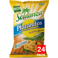 Soldanza Lightly Salted Plantain Chips, 2.5 Ounce (Pack Of 24)