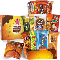 Midi International Snack Box | Premium Exotic Foreign Snacks | Unique Snack Food Gifts Included | Try Extraordinary Turkish Snacks | Candies From Around The World | 12 Full-Size + 1 Bonus Snacks