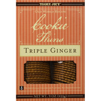 Trader Joe's Cookie Thins Triple Ginger 9 Oz