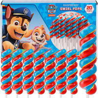 Paw Patrol Swirl Lollipops 20Pk- Paw Patrol Lollipops For Paw Patrol Party Favors - Paw Patrol Candy For Paw Patrol Birthday Decorations & Paw Patrol Cake Toppers - Paw Patrol Food,Paw Patrol Snacks