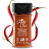 Pretty Thai Chili Powder - 1.73Oz, Pack Of 1 I Chili Seasoning Mix With Dried Thai Chili Flakes, Asian Cooking Spices For Authentic Thai Food, Add Heat Without Overpowering The Palate, Spice Level 4.5 Out Of 5*