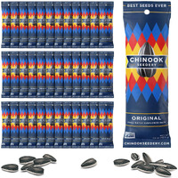 Chinook Seedery Roasted Sunflower Seeds To Eat - Jumbo Low Sodium Sunflower Seeds Keto Snacks - Adventure, Baseball, School Snacks - Gluten Free, Non Gmo Snacks - 1.5 Oz (Pack Of 36) Original