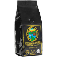 Kona Gold Coffee Whole Beans - 8 Oz, By Kona Gold Rum Co. - Freshly Roasted Medium/Dark Roast Extra Fancy - 100% Kona Coffee | Peach Notes With Creamy Tones