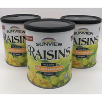 Jumbo Golden Seedless Raisins 3 15 Oz. Canisters