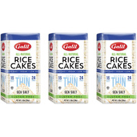 Galil Ultra-Thin Rice Cakes With Sea Salt Pack Of 3 |All-Natural, Non-Gmo, Low Fat, Gluten-Free Rice Cakes 3.5 Ounce