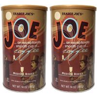 Trader Joe's Joe Coffee, Medium Roast, 100% Arabica Whole Bean Coffee With An Exceptionally Smooth Cup Of Coffee - 2 Pack Of 14 Oz