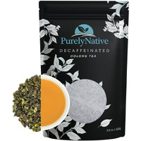 Decaffeinated Oolong Tea Loose Leaf, Great For Hot Brew, Iced Or Kombucha Tea | Loose Leaf Decaf Oolong Tea Leaves 3.5Oz (About 40+ Cups)