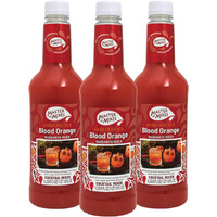 Master Of Mixes Blood Orange Margarita Drink Mix, Ready To Use, 1 Liter Bottle (33.8 Fl Oz), Pack Of 3