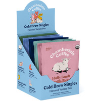 Chamberlain Coffee Flavored Cold Brew Singles Variety Pack - Cold Brew Coffee Grounds - Brew Hot Or Iced - Organic Coffee Single Serve Bags - 10 Cold Brew Sachets