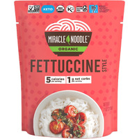 Miracle Noodle Organic Ready To Eat Fettuccine Noodles, Low Calorie, Vegan Friendly, Kosher, Keto & Paleo, Usda Certified Organic, Gluten Free & Non-Gmo, 7 Ounce (Pack Of 6)