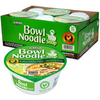 Paldo Fun & Yum Instant Cup Noodle Soup Bowl With Chicken Flavored Broth, Pack Of 12, Best Oriental Style Korean Ramyun, Most Loved Korean Noodles, ?? ??? ??? 86G (3.03 Oz) X 12