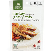 Simply Organic Roasted Turkey Flavored Gravy Mix, 0.85 Ounce 12-Pack, Cert. Organic, Gluten-Free, Kosher, Rich Turkey Gravy