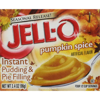 Kraft Jell-O Instant Pudding & Pie Filling, Pumpkin, 3.4-Ounce Boxes (Pack Of 3)