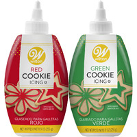 Wilton Red And Green Cookie Icing Set, 2 Count (Pack Of 1)