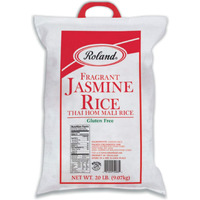Roland Foods Fragrant Jasmine Rice From Thailand, 20 Lb Bag
