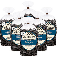 Al Dente Squid Ink Fettuccine, 10 Ounce Bag 283 G (Pack Of 6)