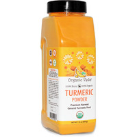 Organic Veda Turmeric Powder, 16 Oz - 100% Pure & Organic Turmeric Curcumin Root Powder - Usda Certified Ultra-Fine Turmeric Root Powder For Cooking, Milk, Smoothies - Food Grade, Vegan, Gluten Free