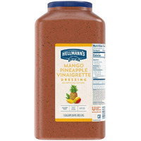 Hellmann's Mango Pineapple Vinaigrette Salad Dressing Jug Gluten Free, No Artificial Flavors, Colors From Natural Sources, 1 Gallon, Pack Of 4