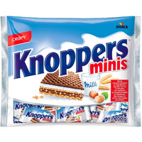 Knoppers Mini Milk And Hazelnut Cream Wafer -1 Bag
