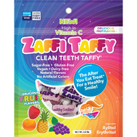 Zollipops Clean Teeth Taffy Assorted Flavors, Natural Fruit Flavor, 9 Oz - Enjoy Delicious And Dental-Friendly Treats In A Variety Of Flavors