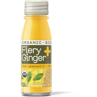 Greenhouse Juice Organic Fiery Ginger Wellness Shots 24-Count 60Ml Glass Bottles | Vegan & Gluten-Free