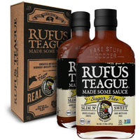 Rufus Teague Sugar Free Premium Bbq Sauce Slim N' Sweet, 12.25 Oz. Bottles, 2 Pack
