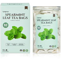 Lynginya Spearmint Tea, 60 Tea Bags - Premium Spearmint Leaves - Natural Herbal Tea - Refreshing & Minty - No Sugar & No Caffeine