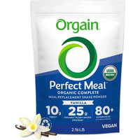 Orgain Perfect Meal, Organic, Vegan Meal Replacement Protein Powder, Vanilla - 25G Plant Based Protein, 80+ Superfoods, 1B Probiotics & 10G Fiber, Adaptogens & Ashwagandha - 2.16Lb