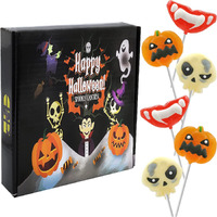 Fruidles Halloween Lollipop Suckers Candy, Spooky Candies, Great For Halloween Goody Bag Fillers, Individually Wrapped (24-Pack)