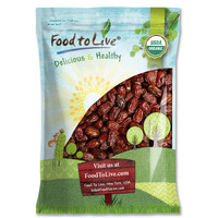 Food To Live - Organic Medjool Dates, 5 Pounds Non-Gmo, Whole Dried Dated With Pits, Large Size, Unsweetened, Unsulphured, Vegan, Sirtfood, Bulk.