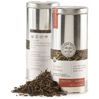 Golden Moon Tea Organic Golden Monkey Black Tea - Loose Leaf, Non-Gmo - Travel Tin (28 Servings)