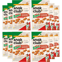 Snak Club Tajin Crunchy Peanuts, Nuts With Chili And Lime Seasoning, Mild, No Artificial Colors Or Flavors, 2.25 Oz Snack Bags, 12 Pack