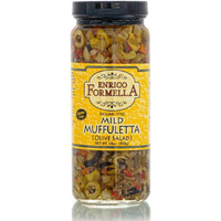 Enrico Formella Mild Muffuletta Salad - Gluten Free Italian Olive Mix - New Orleans Style Sandwich Spread (16 Oz)