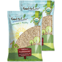 Food To Live Organic Rolled Oats, 20 Pounds - Old-Fashioned, 100% Whole Grain, Non-Gmo, Raw, Kosher, Bulk Oats. Perfect For Morning Oatmeal And Overnight Oats