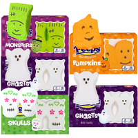 Peeps Halloween Marshmallow Assortment, Packs Of 3 Sugar Skulls, Monsters, Pumpkins, And Ghosts Pack Of 5