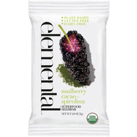 Elemental Superfood Seedbars, Mulberry Cacao + Spirulina, 1.8 Ounce - 12 Pack, 100% Certified Organic, Non-Gmo Verified, Gluten Free, Dairy Free, Plant Based