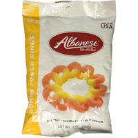 Albanese Gummy Peach Rings, 7 Oz