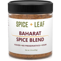 Premium Baharat Spice Blend By Spice + Leaf - Kosher, Vegan, Preservative Free Spice. Vegetarian, Dairy Free And Salt Free