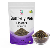 Butterfly Pea Flower Tea 1 Lb | Cut And Sifted | Makes Beautiful Blue Or Purple Food Coloring | Blue Tea Butterfly Pea Flower | Non-Gmo, Ethically Sourced | By Yogi's Gift