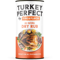 Fire & Flavor Turkey Perfect Natural Dry Rub - Turkey And Chicken Seasoning - Herbs, Spices & Seasonings - Seasonings For Cooking - 8Oz.