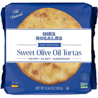Ines Rosales Original Sweet Olive Oil Tortas (Pack Of 5) (Tortas De Aceite Originales) 6.34 Oz (180 G) Pack, Contains Each Pack Six Fine Mediterranean Crisps (Tortas) Individually Wrapped