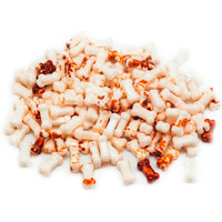 Bloody Bones Treat Toppers - 4 Oz Resealable Stand Up Candy Bag - White Candy Bone Shaped Sprinkles W/Red Splashes - Halloween Themed Sprinkles For Holiday Desserts And Snacks