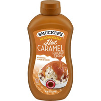 Smucker's Hot Caramel Flavored Topping, 15.5 Ounces (Pack Of 6), Microwavable Squeeze Bottle