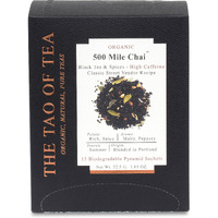 The Tao Of Tea 500 Mile Chai Box Pyramid Sachets, 1.85 Ounce