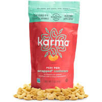 Peri Peri Air Roasted Whole Cashews By Karma Nuts, Savory, Spicy, Peanut-Free Facility, Kosher, Everyday Nut Snack, 7Oz Resealable Bag