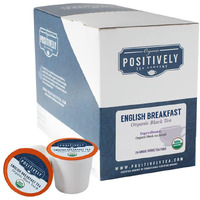 Organic Positively Tea Company, English Breakfast Black Tea, K-Cup Compatible, 24 Pods