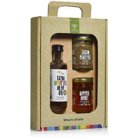 Sindyanna Of Galilee Extra Virgin Olive Oil, Natrual Honey And Zatar, 3 Pack, Gift Set (Oil/Honey/Zatar Set)