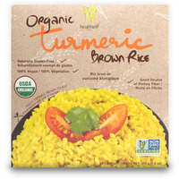 Healthee Organic Brown Rice, Gluten Free, Fully Cooked And Ready-To-Eat, Usda Certified Organic, Gmo-Free, Microwaveable (Turmeric, Pack Of 4)